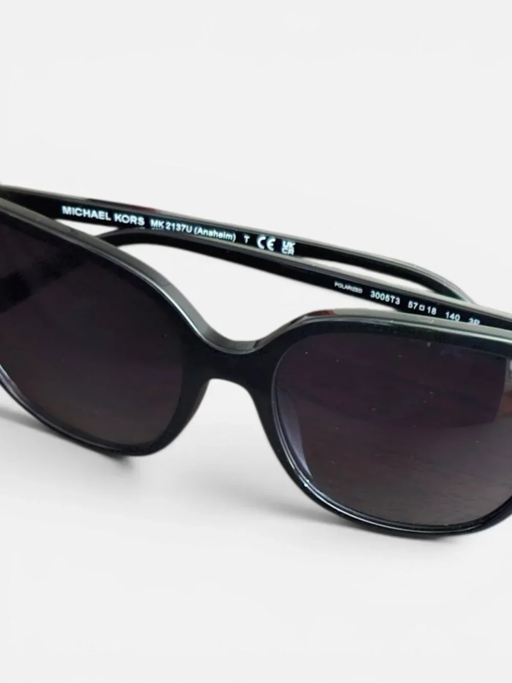 Michael Kors Anaheim Black Square Frame Sunglasses MK2137U ~ GUC